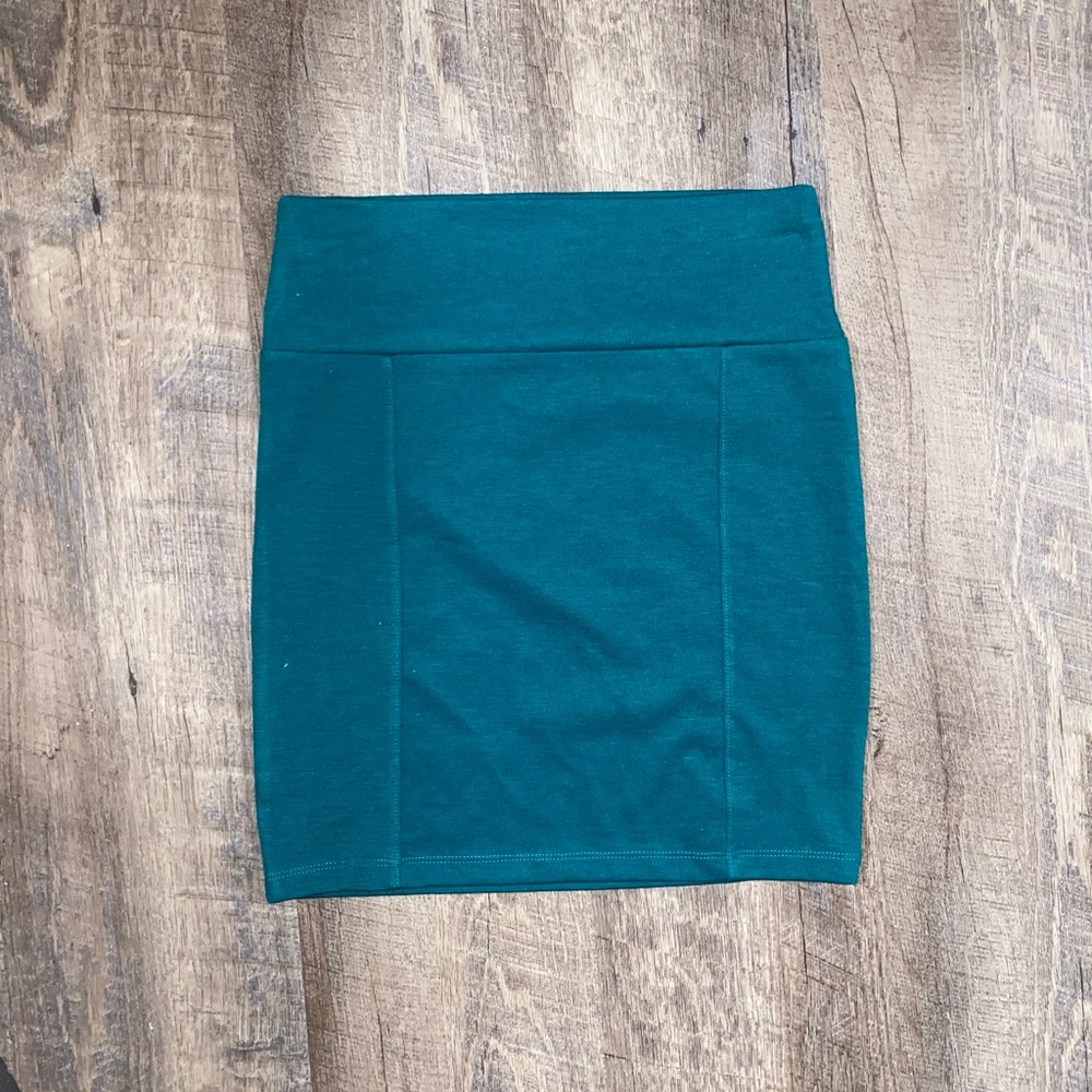 Turquoise skirt